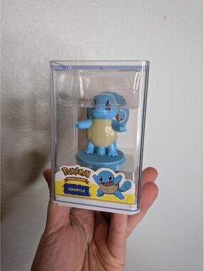 Pokemon Squirtle Chest Stamp Figure Season 1 Official Licensed Display Case Toy
